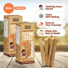 Load image into Gallery viewer, Ajwain &amp; Jeera | Teething Sticks | Healthy Snacks for Babies and All Ages | Pack of 2 | 150g Each
