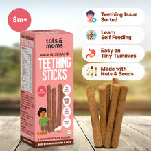 Load image into Gallery viewer, Ragi &amp; Sesame Teething Sticks | Healthy Snack for Babies &amp; All Ages | 150g
