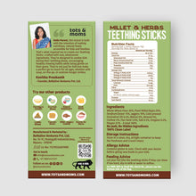 Load image into Gallery viewer, Millets &amp; Herbs Teething Sticks | Healthy Snack for Babies &amp; All Ages | 150g
