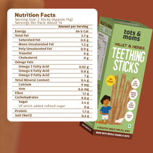 Load image into Gallery viewer, Millets &amp; Herbs Teething Sticks | Healthy Snack for Babies &amp; All Ages | 150g
