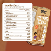 Load image into Gallery viewer, Teething Sticks | Healthy Snack for Babies &amp; All Ages | Ajwain &amp; Jeera | Ragi &amp; Sesame | Pack of 2 | 150g Each
