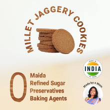 Load image into Gallery viewer, Sweet &amp; Savoury | Millet &amp; Jaggery Cookies - 150g
