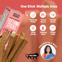 Load image into Gallery viewer, Ragi &amp; Sesame Teething Sticks | Healthy Snack for Babies &amp; All Ages | 150g
