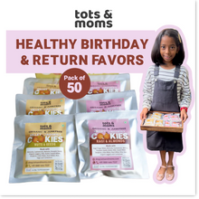 Load image into Gallery viewer, Healthy Birthday &amp; Return Favors - Pack of 50 - Ragi &amp; Almonds Cookies
