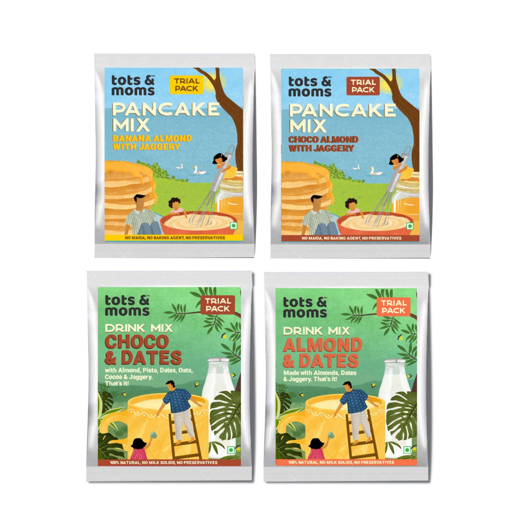 Trial Pack - Pancake and Drink Mix Combo 4 Packs